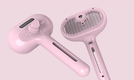 Cepillo de vapor color rosa